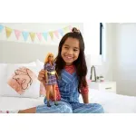 Jucarii, Copii si Bebe - Jucarii si jocuri - Papusi si accesorii - Papusi - Papusa Barbie Fashionista Cu Rochie Tip Blazer Roz In Carouri - Infinity.ro