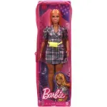 Jucarii, Copii si Bebe - Jucarii si jocuri - Papusi si accesorii - Papusi - Papusa Barbie Fashionista Cu Rochie Tip Blazer Roz In Carouri - Infinity.ro
