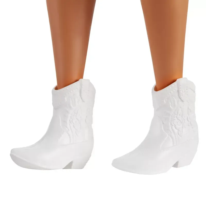 Jucarii, Copii si Bebe - Jucarii si jocuri - Papusi si accesorii - Papusi - Papusa Barbie Fashionista Cu Parul Mov Si Rochita Cu Stelute - Infinity.ro