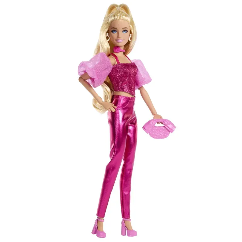 Jucarii, Copii si Bebe - Jucarii si jocuri - Papusi si accesorii - Papusi - Barbie Deluxe Style Papusa Barbie Tinuta Roz Metalizat - Infinity.ro