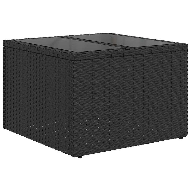 Casa si Gradina - Gradina si terasa - Mobilier exterior - Canapele si fotolii gradina - Set de canapele pentru gradina cu perna 7 pcs Negru Rattan poli - Infinity.ro