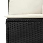 Casa si Gradina - Gradina si terasa - Mobilier exterior - Canapele si fotolii gradina - Set de canapele pentru gradina cu perna 7 pcs Negru Rattan poli - Infinity.ro