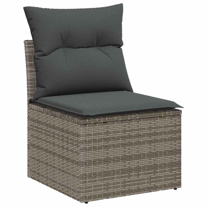 Casa si Gradina - Gradina si terasa - Mobilier exterior - Canapele si fotolii gradina - Set de canapele pentru gradina 14 pcs Gri 110 x 55 x 71 cm - Infinity.ro