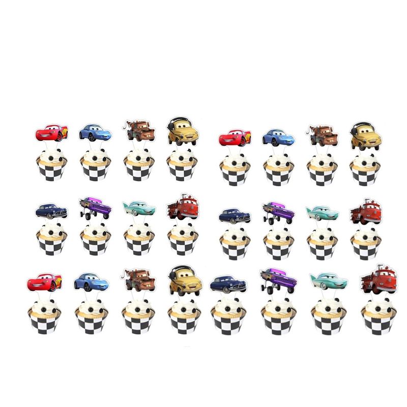 Casa si Gradina - Decoratiuni - Decoratiuni petrecere - Accesorii pentru petrecere - Set 46 Accesorii REDQUIT de Petrecere Aniversara Fulger McQueen - Infinity.ro