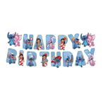 Casa si Gradina - Decoratiuni - Decoratiuni petrecere - Accesorii pentru petrecere - Set 34 Accesorii REDQUIT de Petrecere Aniversara Baby Stitch - Infinity.ro