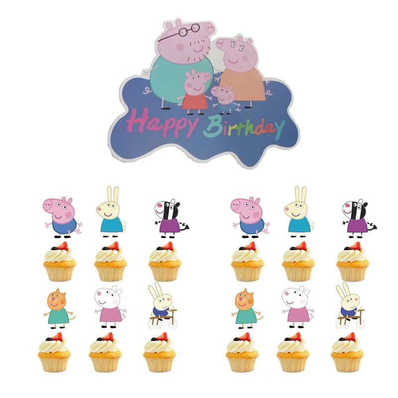 Casa si Gradina - Decoratiuni - Decoratiuni petrecere - Accesorii pentru petrecere - Set 44 Accesorii REDQUIT de Petrecere Aniversara Peppa Pig - Infinity.ro