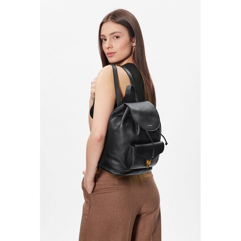 Fashion, accesorii si bijuterii - Femei - Accesorii femei - Genti si rucsacuri femei - Rucsac dama MF6 Coccinelle Beat Sof Negru 31 x 25 x 16 cm - Infinity.ro