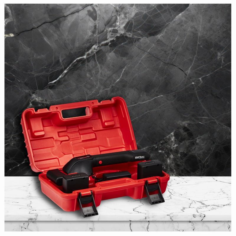 Casa si Gradina - Constructii - Gresie si faianta - Accesorii gresie si faianta - Ventuza Vibratoare pentru Gresie si Faianta cu 2x Acumulator 2Ah – Model XD10792 - Infinity.ro