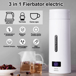 Electronice si Electrocasnice - Electrocasnice bucatarie - Preparare bauturi - Fierbatoare de apa - Fierbator Electric Portabil, Tip Termos, 500 ml, 4 Temperaturi Presetate, Interior Otel Inoxidabil, Alb - Infinity.ro