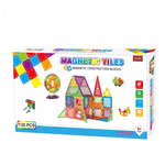 Jucarii, Copii si Bebe - Jucarii si jocuri - Seturi de constructie si cuburi - Seturi de constructie - Set De Constructie Magnetic Tiles 3D – 129 Piese Colorate Pentru Copii, Jucarie Educativa STEM, Creativa,  Forme Variate - Infinity.ro