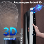 Casa si Gradina - Constructii - Feronerie si accesorii - Broaste si yale - Yala inteligenta Smart cu Recunoastere Faciala 3D, Camera Video, Amprenta, Card, Parola, NFC, Cheie, Aplicatie Tuya - Infinity.ro