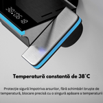 Casa si Gradina - Sanitare - Cazi si cabine de dus - Coloane si seturi de dus - Set de dus cu Iluminare LED si afisaj Digital al Temperaturi, coloana cu termostat si turbina generatoare de curent - Infinity.ro