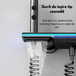 Casa si Gradina - Sanitare - Cazi si cabine de dus - Coloane si seturi de dus - Set de dus cu Iluminare LED si afisaj Digital al Temperaturi, coloana cu termostat si turbina generatoare de curent - Infinity.ro