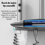 Casa si Gradina - Sanitare - Cazi si cabine de dus - Coloane si seturi de dus - Coloana de Dus Smart cu Iluminare LED si afisaj Digital al Temperaturi / Ceas, Control Termostatic si turbina curent - Infinity.ro