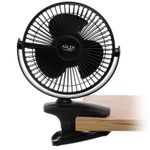 Electronice si Electrocasnice - Climatizare si sisteme de incalzire - Aparate racire aer - Ventilatoare - Ventilator portabil Adler AD7342b, 5W, 3000mAh, clip-on - Infinity.ro