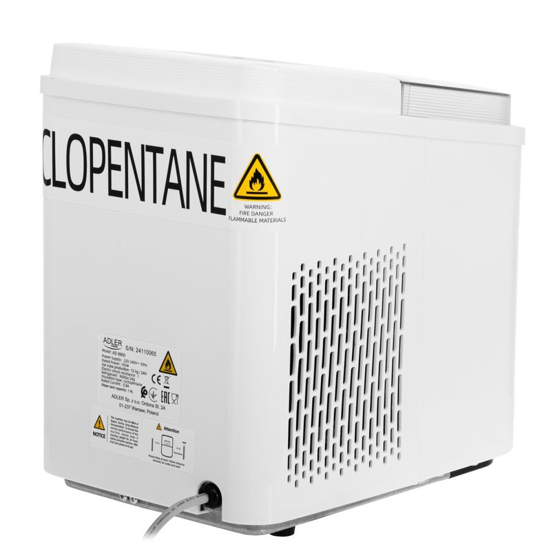 Electronice si Electrocasnice - Aparate frigorifice - Congelatoare - Masina de facut cuburi de gheata Adler AD8800, 1.4L, 12kg, 2 marimi - Infinity.ro