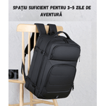 Sport si Outdoor - Articole de voiaj - Rucsacuri - Rucsac multifunctional Versatyx®, Extensibil, Bagaj Cabina Avion, Compartiment Laptop, Suport Troler, Impermeabil - Infinity.ro