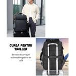 Sport si Outdoor - Articole de voiaj - Rucsacuri - Rucsac multifunctional Versatyx®, Extensibil, Bagaj Cabina Avion, Compartiment Laptop, Suport Troler, Impermeabil - Infinity.ro