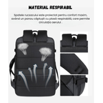 Sport si Outdoor - Articole de voiaj - Rucsacuri - Rucsac multifunctional Versatyx®, Extensibil, Bagaj Cabina Avion, Compartiment Laptop, Suport Troler, Impermeabil - Infinity.ro