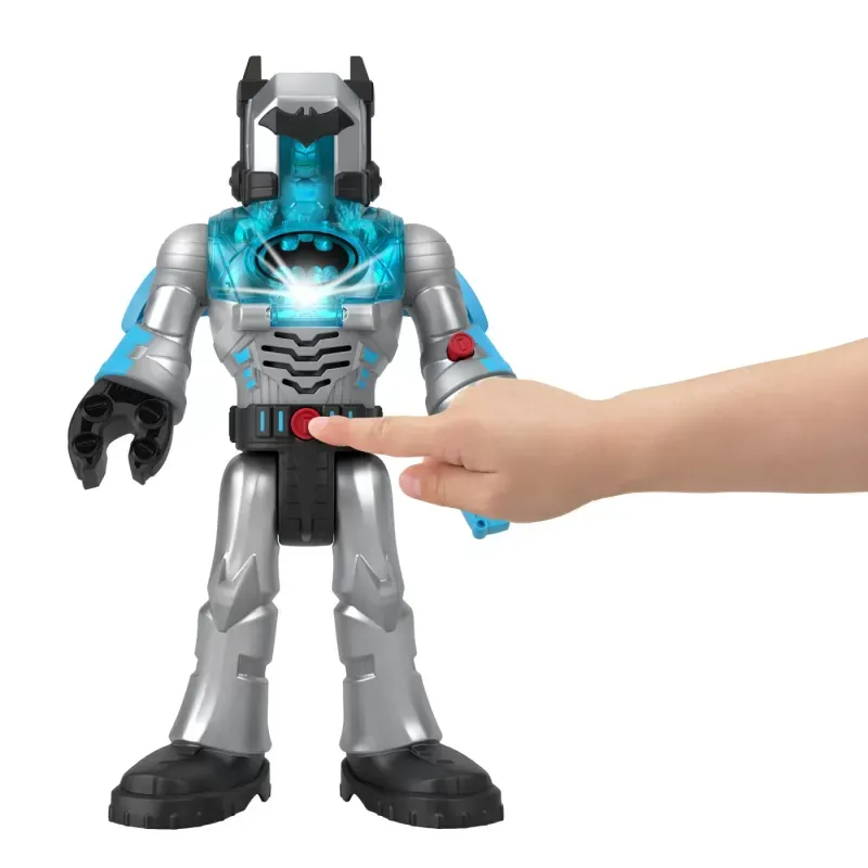 Jucarii, Copii si Bebe - Jucarii si jocuri - Figurine - Set Figurine Robot Batman Fisher Price Imaginext DC Super Friends, 30 cm - Infinity.ro
