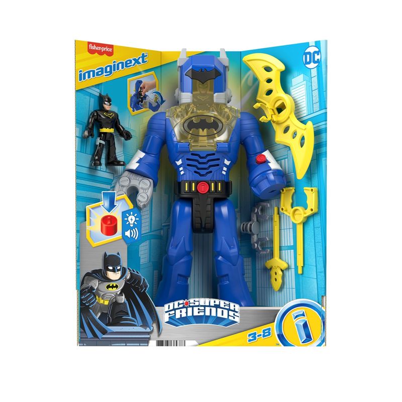 Jucarii, Copii si Bebe - Jucarii si jocuri - Figurine - Figurina Robot Batman Fisher Price Imaginext Dc Super Friends 30Cm - Infinity.ro