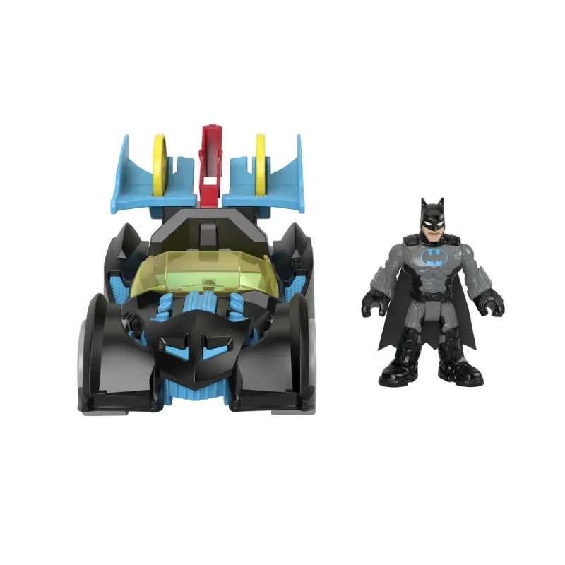 Jucarii, Copii si Bebe - Jucarii si jocuri - Figurine - Vehicul Cu Figurina Batman Cu Costum Gri Fisher Price Imaginext Dc Super Friends - Infinity.ro