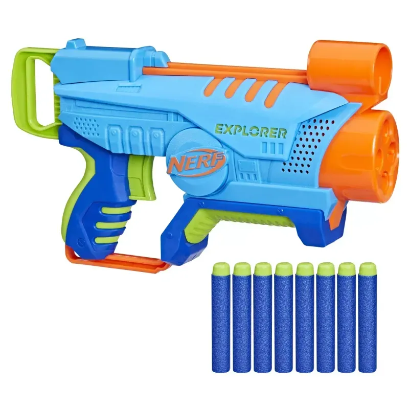 Jucarii, Copii si Bebe - Jucarii si jocuri - Jucarii de rol - Arme de jucarie - Blaster Nerf Elite Jr Explorer - Infinity.ro