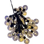 Casa si Gradina - Decoratiuni - Decoratiuni de sezon - Instalatie Luminoasa Ghirlanda liniara, 10 m, cu 30 becuri led rotunde, interconectabila, Alb Cald,pentru Terasa/Gradina - Infinity.ro