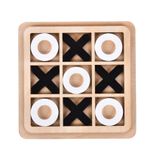 Jucarii, Copii si Bebe - Jucarii si jocuri - Jocuri si puzzle - Jocuri de societate - Joc X si 0, din lemn, Alb-Negru - Infinity.ro