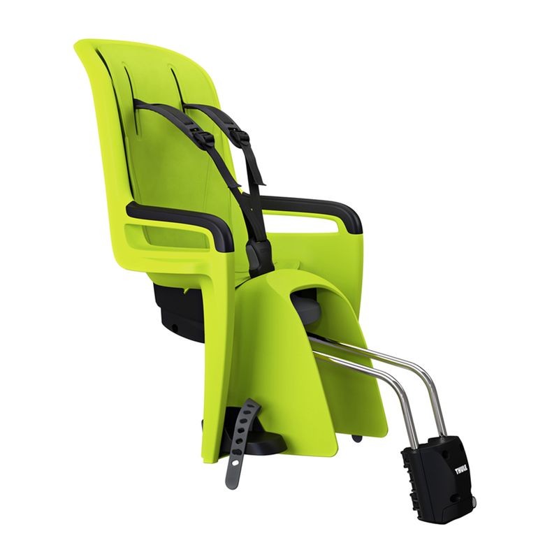 Sport si Outdoor - Ciclism - Accesorii pentru biciclete - Scaune copii pentru biciclete - Scaun pentru copii, Thule RideAlong2 Zen Lime Green, cu montare pe bicicleta in spate - Infinity.ro
