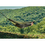 Casa si Gradina - Gradina si terasa - Balansoare si hamace - Hamace si suporturi - Hamac hikerjoy PRO,material ripstop,ultra usor,portabil, 270x150 cm, curele prindere si carabine incluse, green army - Infinity.ro