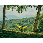 Casa si Gradina - Gradina si terasa - Balansoare si hamace - Hamace si suporturi - Hamac hikerjoy PRO,material ripstop, ultra portabil, usor,270x150 cm, curele prindere si carabine incluse, galben - Infinity.ro