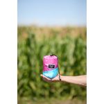 Casa si Gradina - Gradina si terasa - Balansoare si hamace - Hamace si suporturi - Hamac hikerjoy,material tip parasuta, ultra usor,portabil,270x140 cm,curele prindere si carabine incluse, roz-sky blue - Infinity.ro