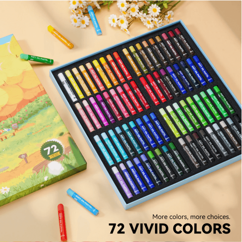 Carti si Birotica - Birotica - Instrumente de scris - Creioane - Set 72 Creioane Ulei Pastel Arrtx, textura cremoasa, picturi 3D, Sticla, Ceramica, Pietre, Hartie, Lemn,Panza, Non-toxic - Infinity.ro