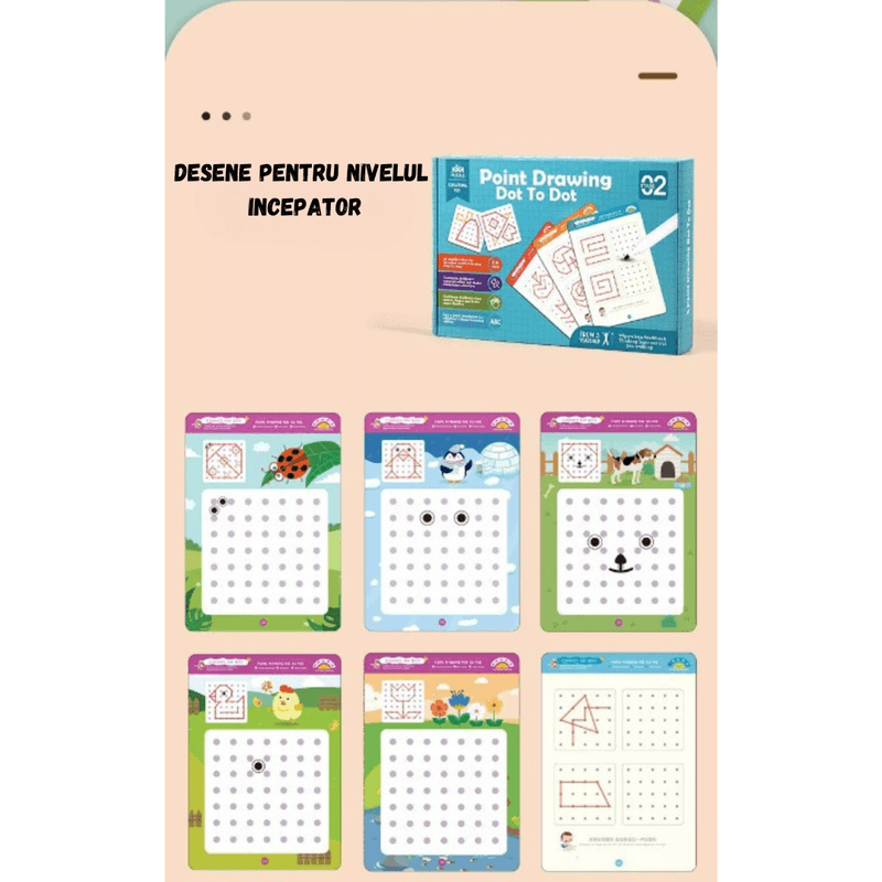 Jucarii, Copii si Bebe - Jucarii si jocuri - Jucarii & jocuri educative - Jocuri si jucarii educative - Planse interactive reutilizabile, format A4, 64 buc, exerseaza controlul pixului, Seezesol Solution™, 3ani+ - Infinity.ro