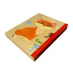 Jucarii, Copii si Bebe - Jucarii si jocuri - Jocuri si puzzle - Puzzle - Carte 6 puzzle din lemn - Animalele de la ferma, 7Toys - Infinity.ro