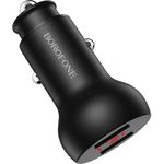 Laptop, Telefoane si Tablete - Telefoane mobile si accesorii - Accesorii Telefoane - Incarcatoare telefoane - Incarcator Auto Borofone BZ9A, Afisaj LED, Fast Charging 3.1A, 2 X USB, Negru - Infinity.ro