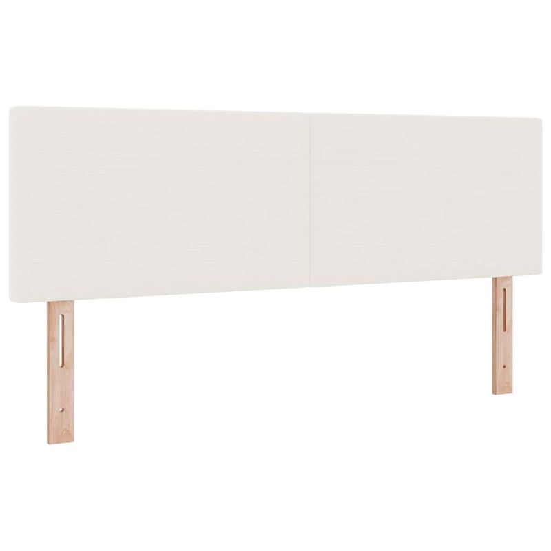 Casa si Gradina - Mobilier - Paturi si accesorii - Paturi - Pat cu arcuri Manual Crema si Alb 203 x 160 x 88 cm - Infinity.ro