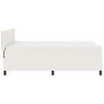Casa si Gradina - Mobilier - Paturi si accesorii - Paturi - Pat cu arcuri Manual Crema si Alb 203 x 160 x 88 cm - Infinity.ro