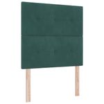 Casa si Gradina - Mobilier - Paturi si accesorii - Paturi - Pat cu boxa spring LED si saltea Verde 100 x 200 cm Catifea - Infinity.ro