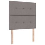 Casa si Gradina - Mobilier - Paturi si accesorii - Paturi - Pat cu arcuri cu saltea Gri taupe 80 x 200 cm tesatura - Infinity.ro