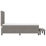 Casa si Gradina - Mobilier - Paturi si accesorii - Paturi - Pat cu arcuri cu saltea Gri taupe 80 x 200 cm tesatura - Infinity.ro