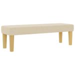 Casa si Gradina - Mobilier - Paturi si accesorii - Paturi - Pat cu arcuri cu saltea cu headboard Crem 120 x 200 cm tesatura - Infinity.ro