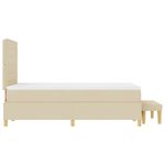 Casa si Gradina - Mobilier - Paturi si accesorii - Paturi - Pat cu arcuri cu saltea cu headboard Crem 120 x 200 cm tesatura - Infinity.ro