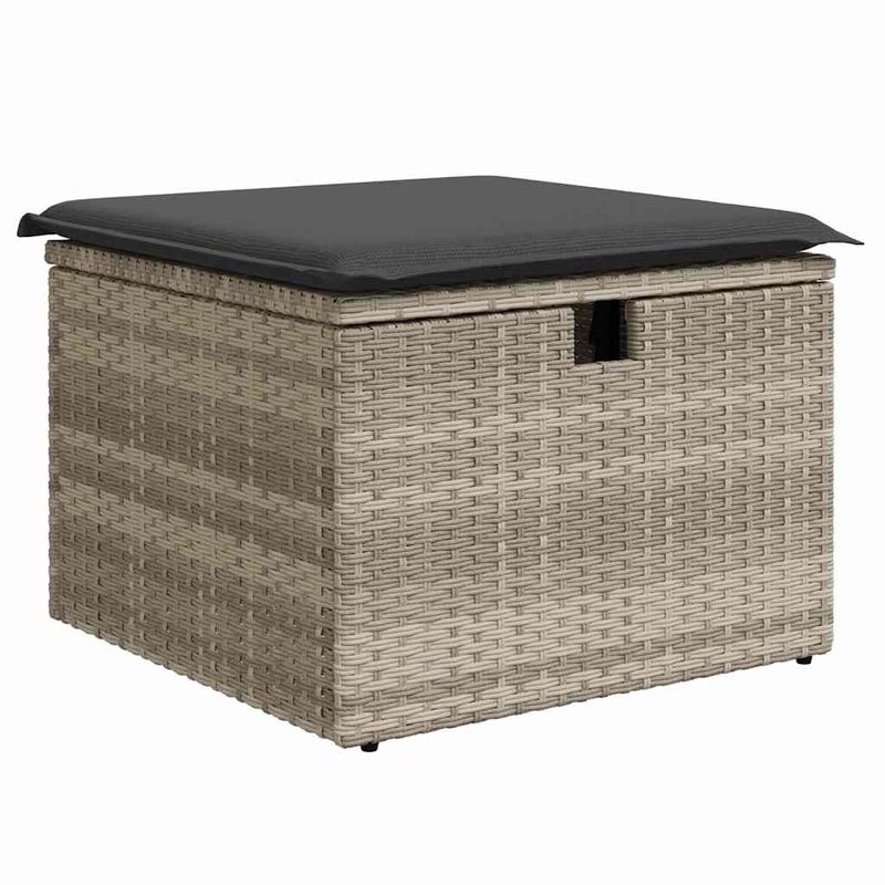 Casa si Gradina - Gradina si terasa - Mobilier exterior - Canapele si fotolii gradina - Set de canapele pentru gradina cu perna 7 pcs Gri deschis, Gri - Infinity.ro