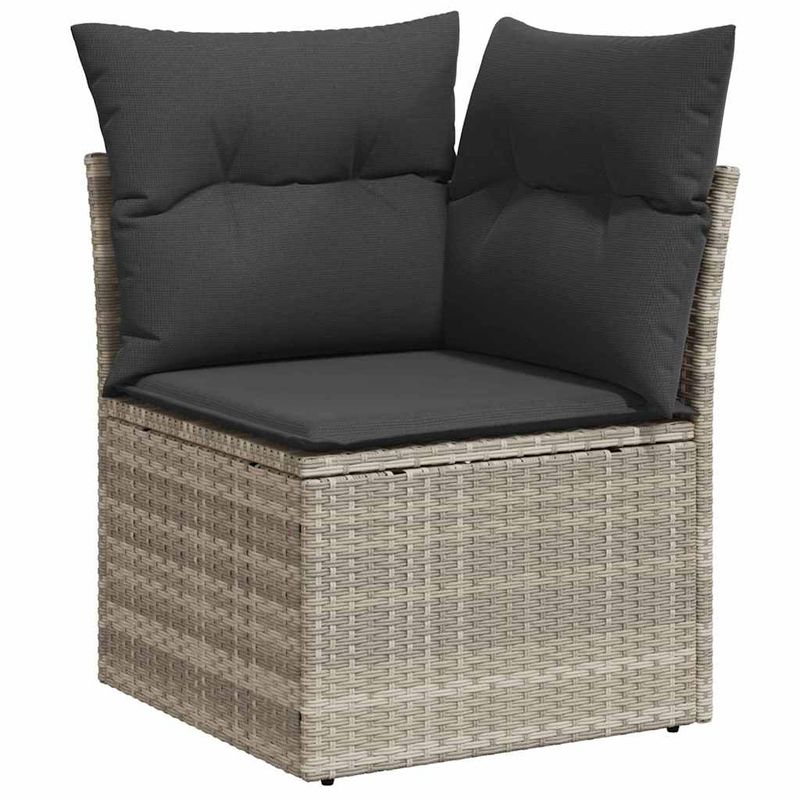 Casa si Gradina - Gradina si terasa - Mobilier exterior - Canapele si fotolii gradina - Set de canapele pentru gradina cu perna 7 pcs Gri deschis, Gri - Infinity.ro