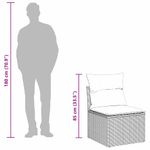 Casa si Gradina - Gradina si terasa - Mobilier exterior - Canapele si fotolii gradina - Set de canapele pentru gradina cu perna 7 pcs Gri deschis, Gri - Infinity.ro