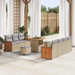 Casa si Gradina - Gradina si terasa - Mobilier exterior - Canapele si fotolii gradina - Set de canapele pentru gradina Manual 10 pcs bej si gri deschis - Infinity.ro