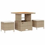 Casa si Gradina - Gradina si terasa - Mobilier exterior - Canapele si fotolii gradina - Set de canapele pentru gradina 9 pcs Bej, crem 80 x 80 x 71 cm - Infinity.ro