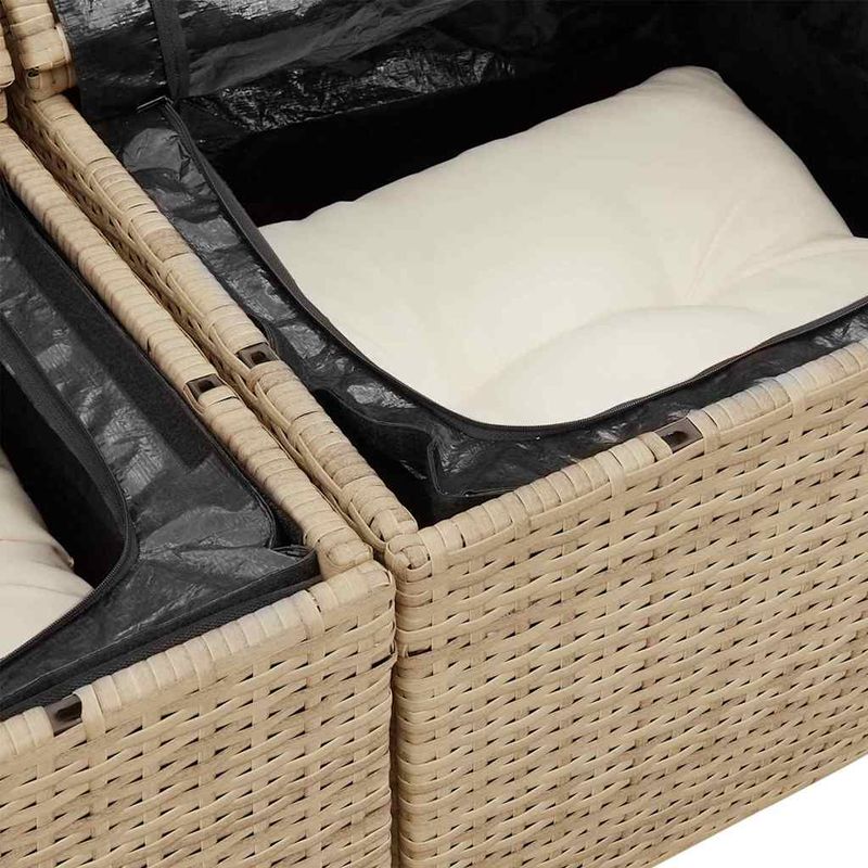 Casa si Gradina - Gradina si terasa - Mobilier exterior - Canapele si fotolii gradina - Set de canapele pentru gradina 9 pcs Bej, crem 80 x 80 x 71 cm - Infinity.ro